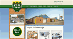 Desktop Screenshot of eugenesecurestorage.com