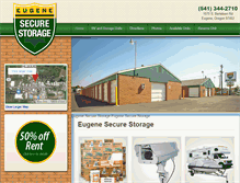 Tablet Screenshot of eugenesecurestorage.com